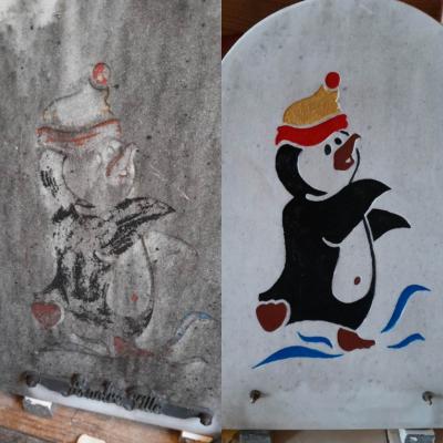 nettoyage et peinture de plaque
