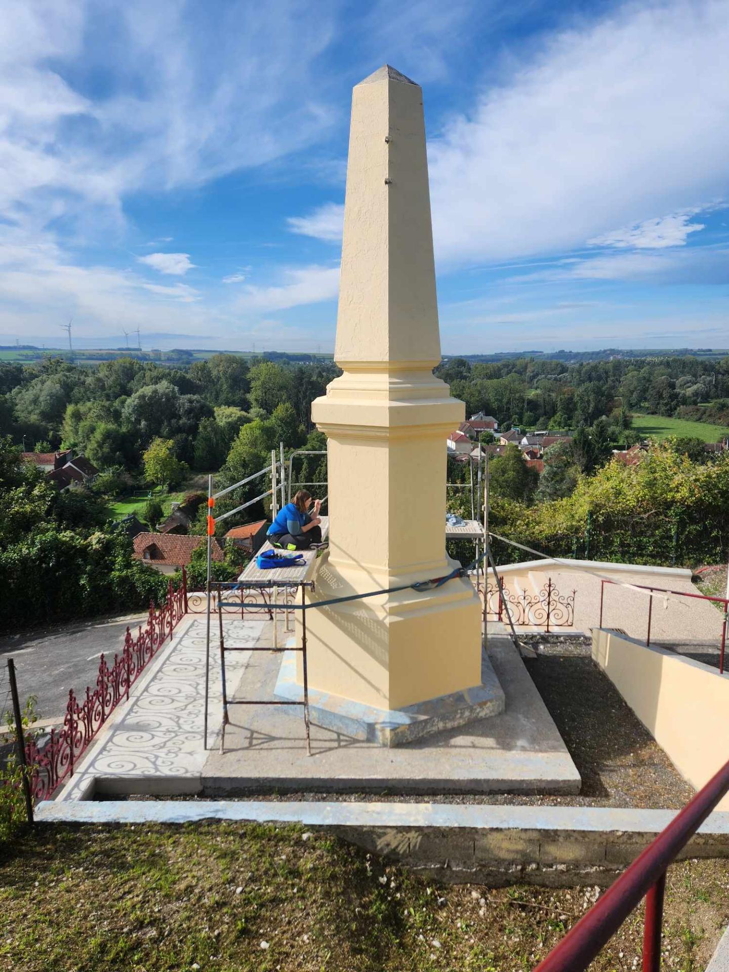 rechampissage monument
